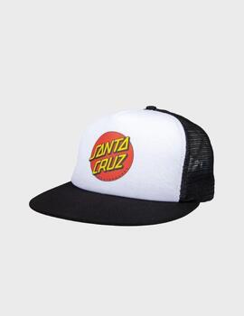Gorra Santa Cruz Classic Dot Mesh WhiteBlack