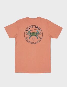 Camiseta Salty Crew Blue Crabber Cor