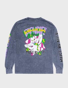 Camiseta Ripndip L/S Topanga Bandit Gris