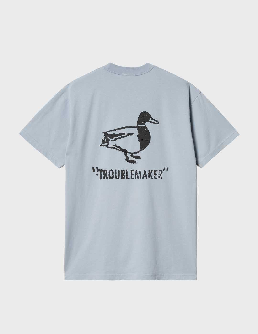 Camiseta Carhartt WIP S/S Stamp Mistysky/Black