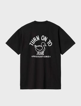 Camiseta Carhartt WIP S/S Stamp Black/white
