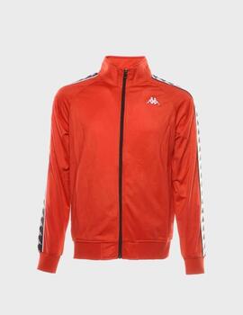Sudadera Kappa Joseph Orange Flame-Silver