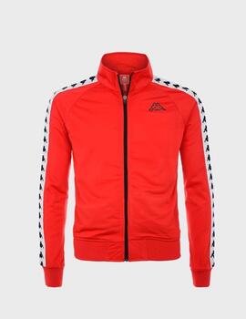 Sudadera Kappa Anniston Slim RedOrange-White-Black