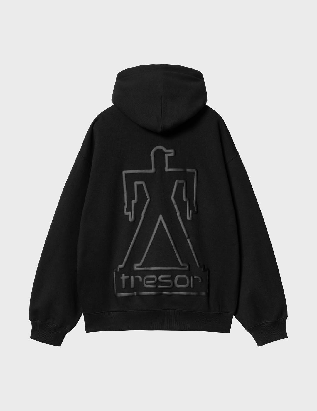 Sudadera Carhartt WIP x TRESOR Basement Hooded Blk