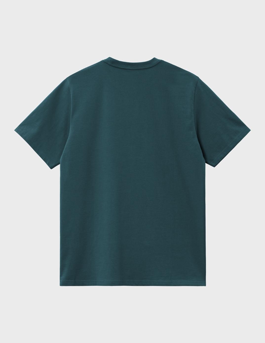 Camiseta Carhartt WIP S/S Chase Duck Blue/Gold