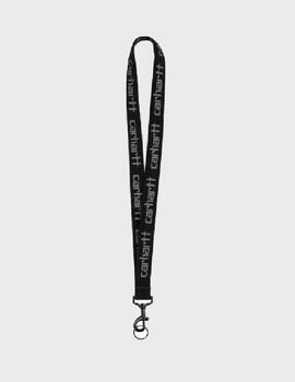 Carhartt WIP Script Lanyard Black/Reflective Grey
