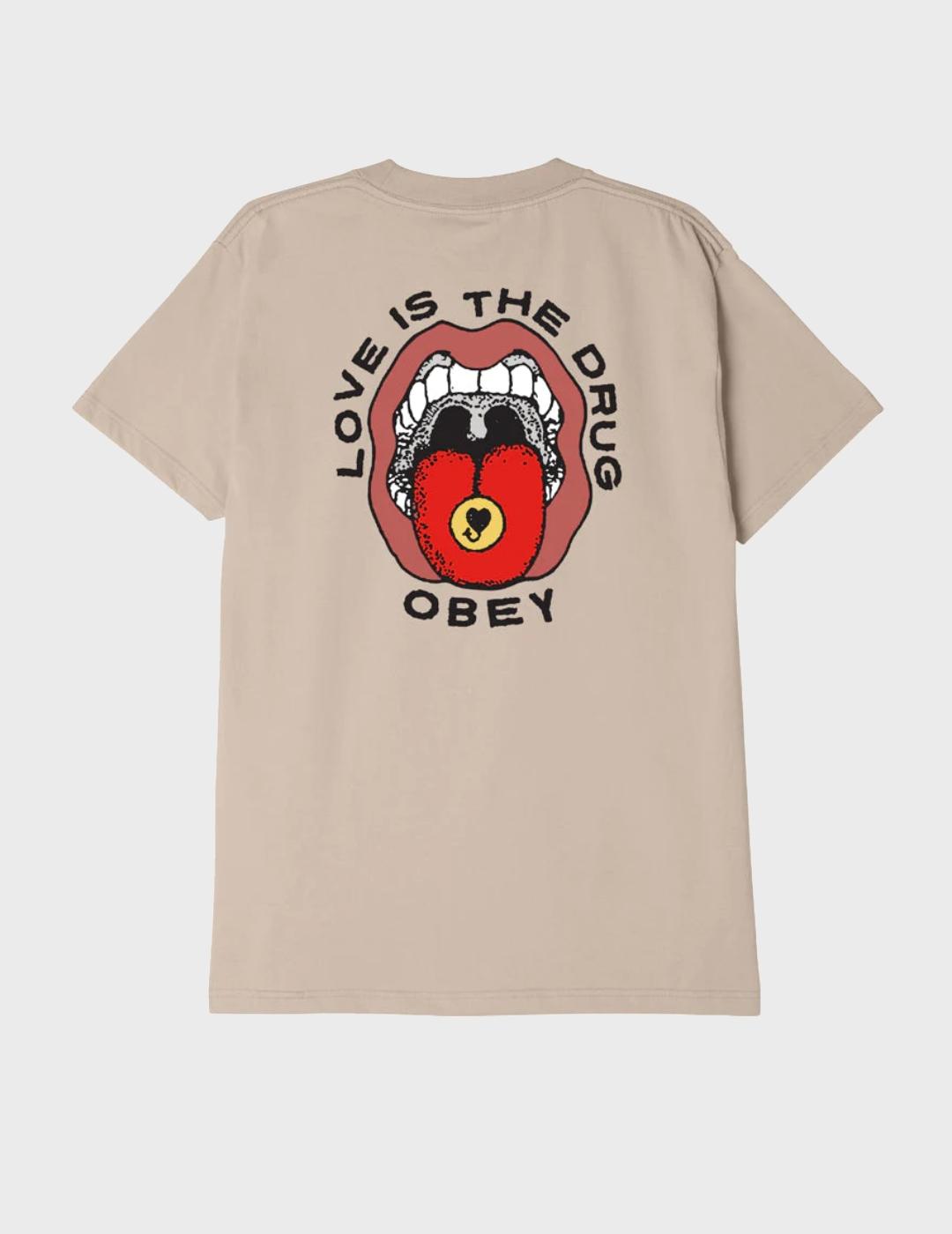Camiseta Obey Love Is The Drug