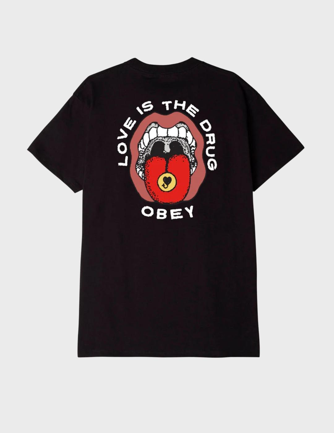 Camiseta Obey Love is the Drug