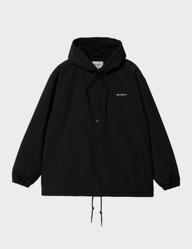 Chaqueta Carhartt WIP Hooded Coach Black/White