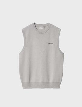 Chaleco Carhartt WIP Script Sweater Basalt