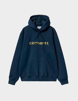 Sudadera Carhartt WIP Hooded Sweat INK/ AIR YELLOW