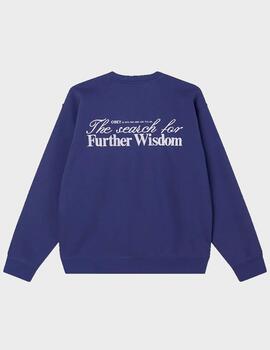 Sudadera Obey Further Wisdom Crew Skipper Blue