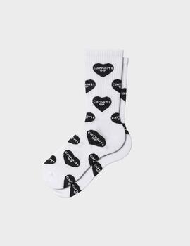 Calcetines Carhartt WIP Heart Logo White