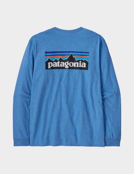 Camiseta Patagonia M's L/S P 6 Logo Responsibili T