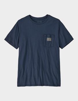 Camiseta Patagonia Flying Fish Tides Organic Pocke