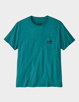 Camiseta Patagonia Flying Fish Tides Organic Pock