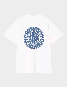 Camiseta Carhartt WIP Jazzy T-shirt White/Blue Iri