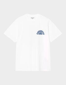 Camiseta Carhartt WIP Jazzy T-shirt White/Blue Iri
