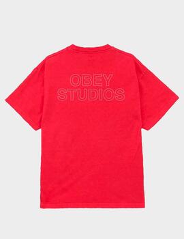 Camiseta Obey Studios Outline Pigment