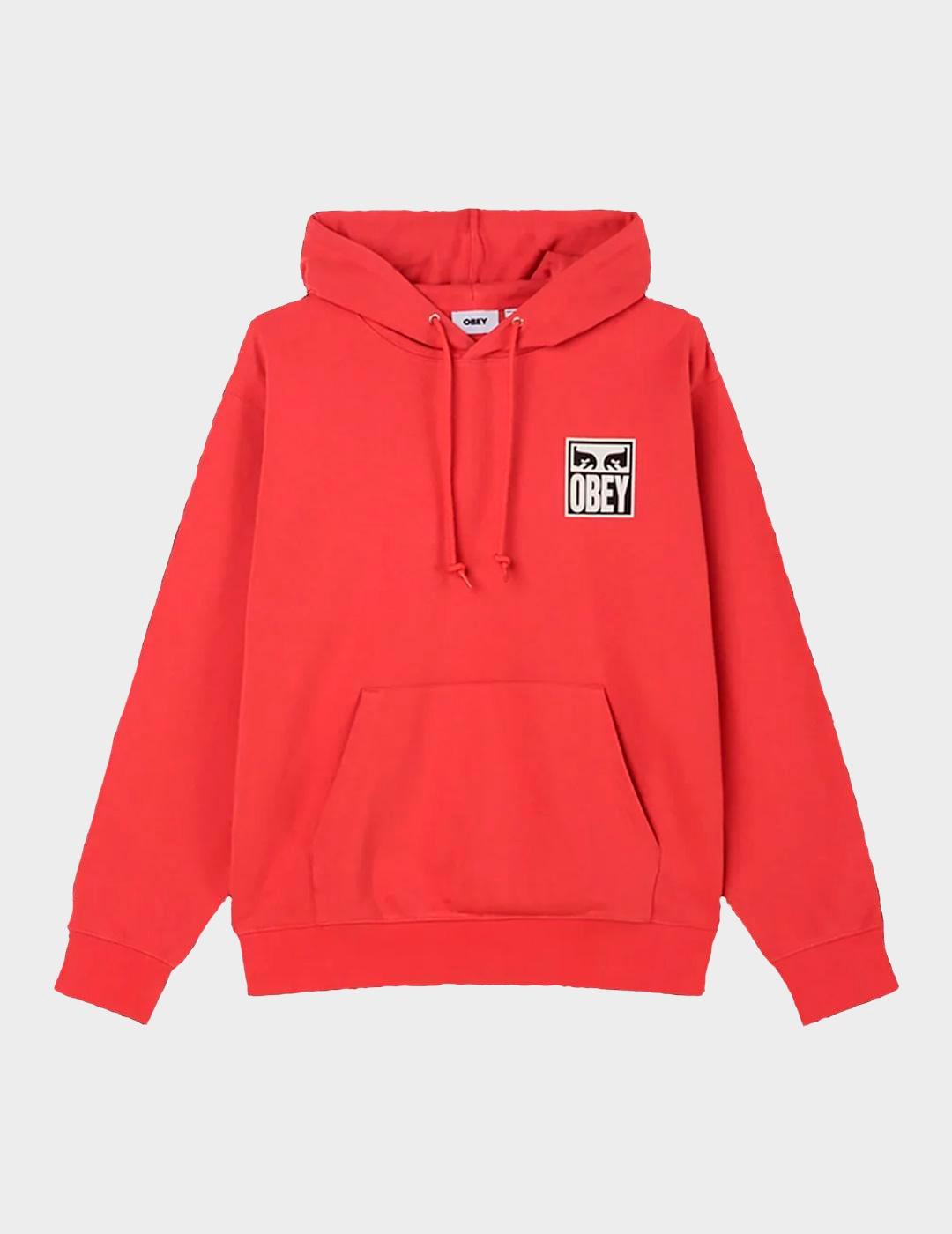 Sudadera Obey Eyes Icon II Mineral Red
