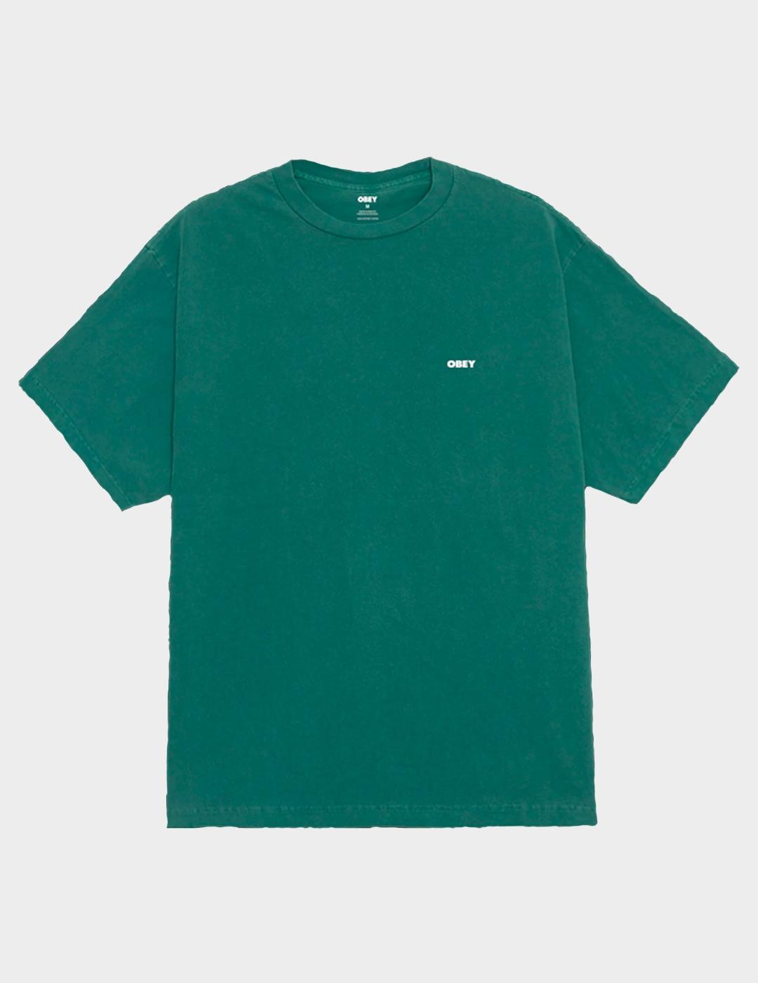 Camiseta Obey Bold Icon Face Pigment Rain Forest