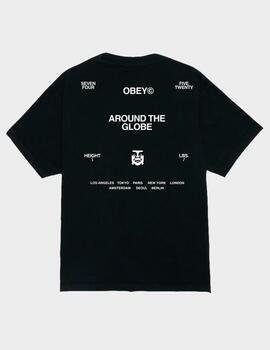 Camiseta Obey Around The Globe PgmntTrueVntgBlack
