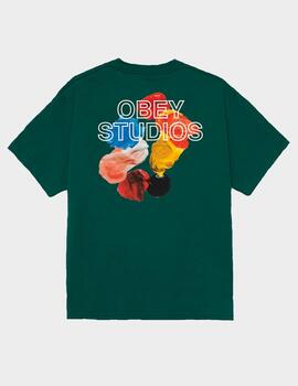 Camiseta Obey Studios Palette Rain Forest