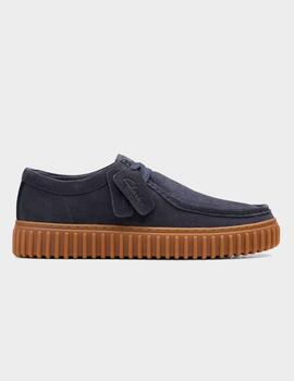 Zapatillas Clarks Torhill Lo Navy Suede