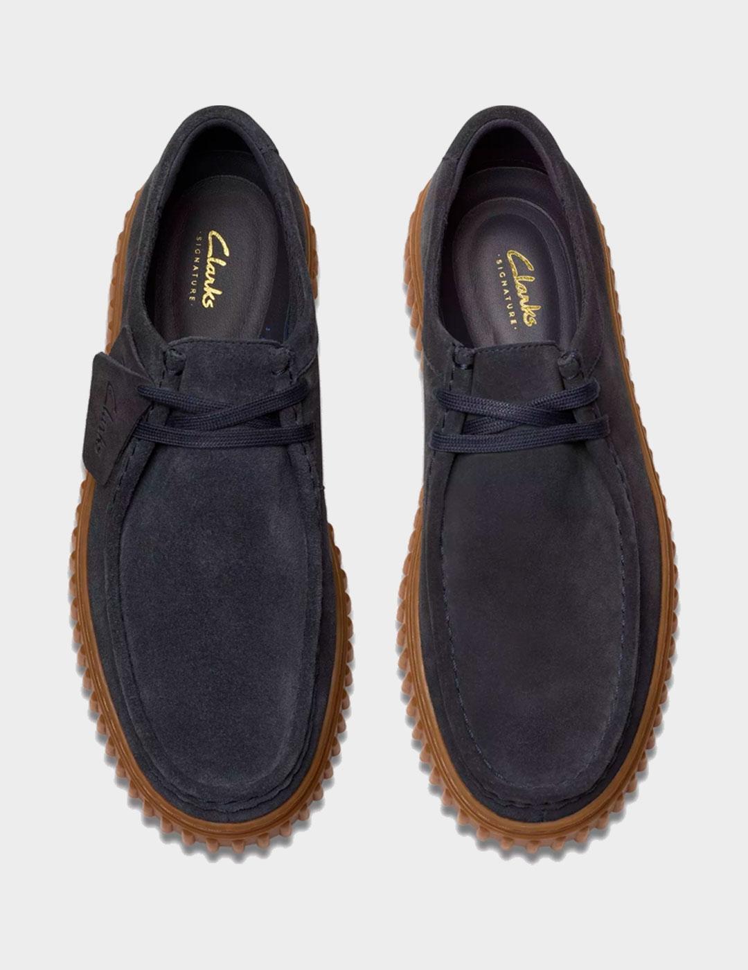 Zapatillas Clarks Torhill Lo Navy Suede