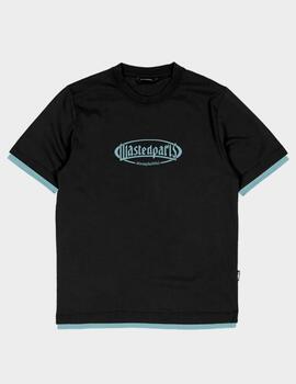 Camiseta Wasted Paris Yard T-Nine Black/Light Blue