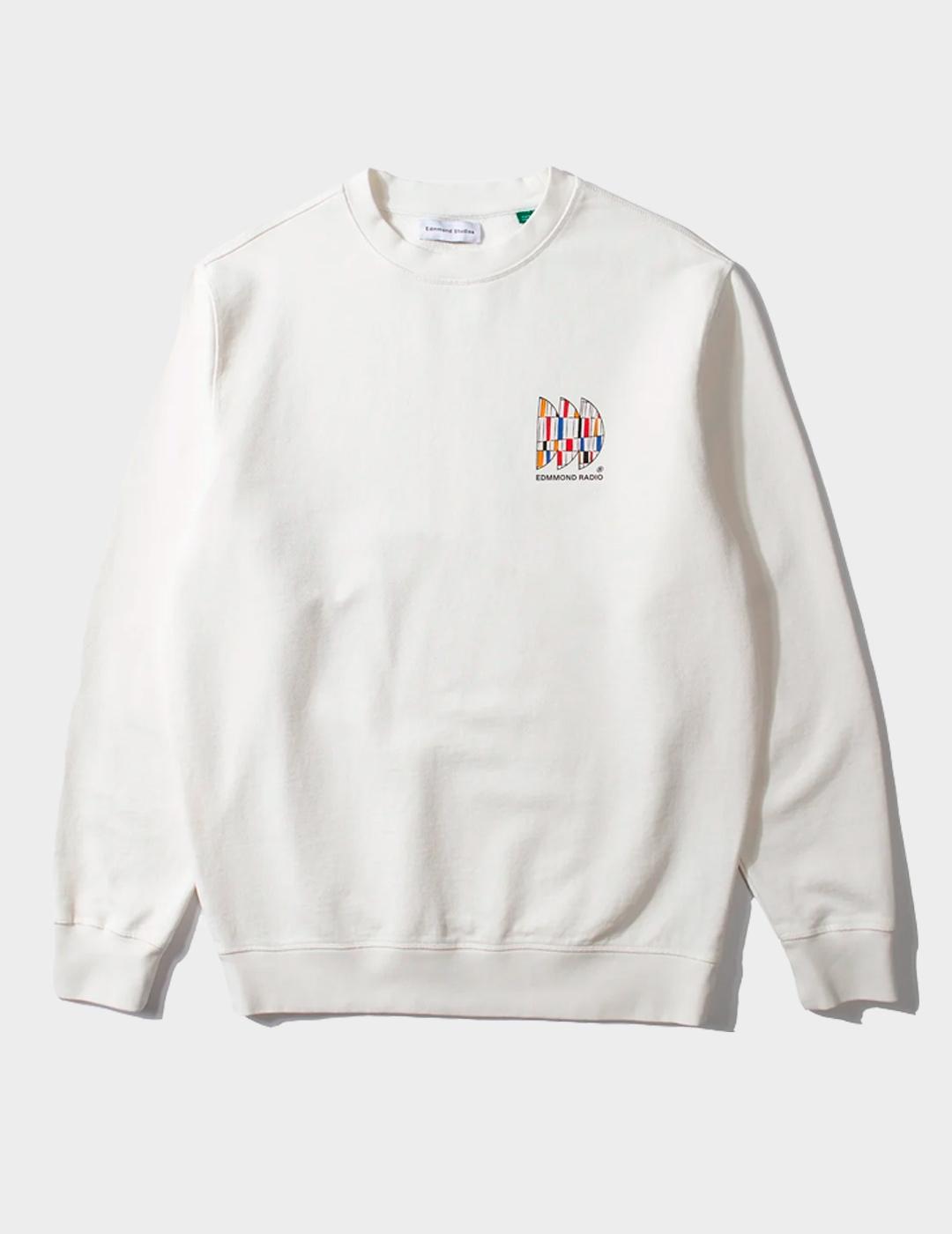 Sudadera Edmmond Studios Radio Plain Off White