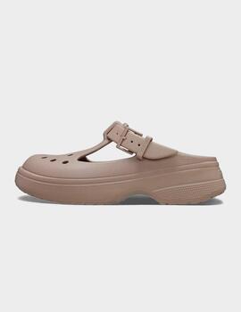 Zuecos Crocs Classic Mary Jane Clog Taupe