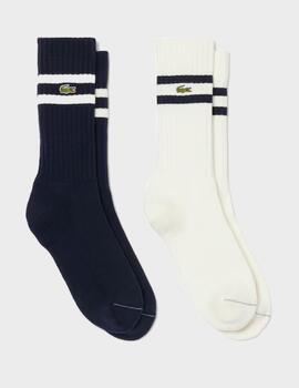 Calcetines Lacoste RA6842 Marine/Farine