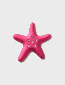 Pin Crocs Jibbitz Pink Starfish Whith Gem