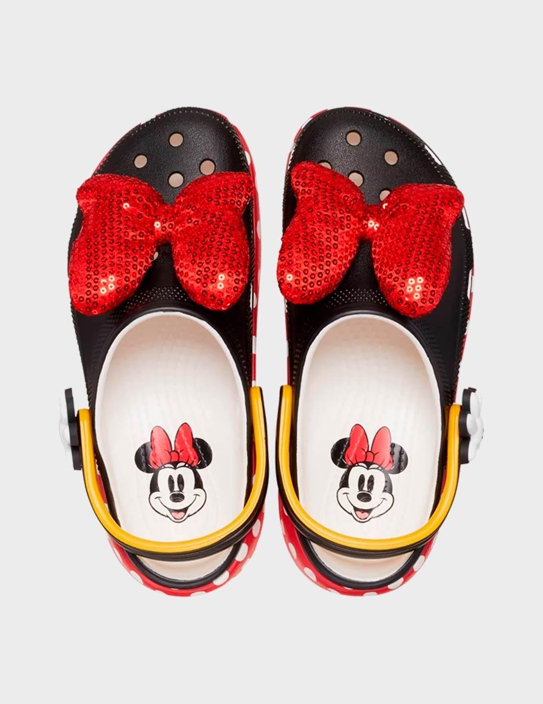 Zuecos Crocs Minnie CLS Plataform CLG W White Blan