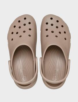 Zuecos crocs Classic Plataform Clog W Taupe