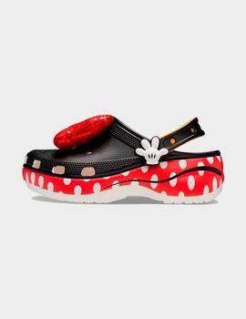 Zuecos Crocs Minnie CLS Plataform CLG W White Blan
