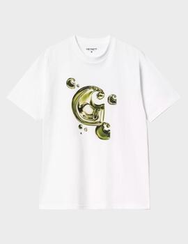 Camiseta Carhartt WIP Solar Chrome C-Logo White