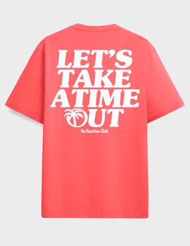 Camiseta On Vacation Time Out T-shirt Coral