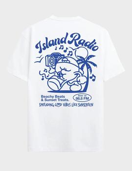 Camiseta On Vacation Island Radio T-shirt White