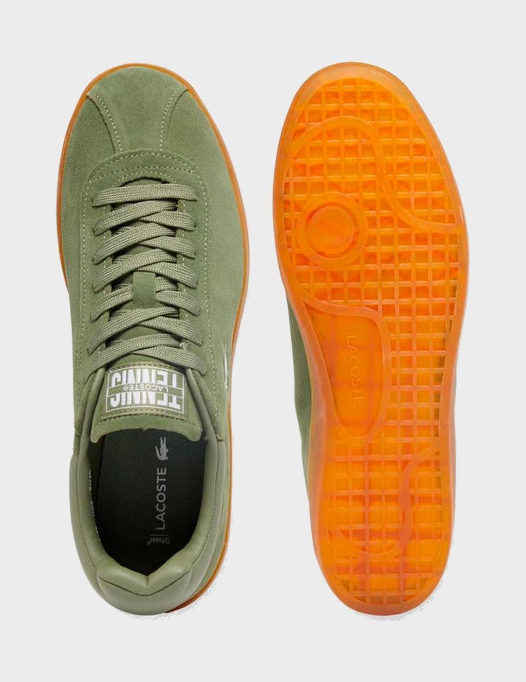 Zapatilla Lacoste Baseshot 125 6 SMA Khk/Gum Suede
