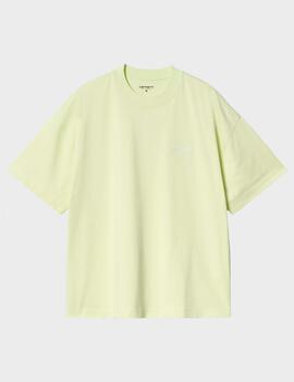 Camiseta Carhartt WIP Signature Script Air Green