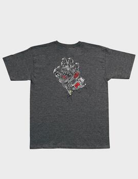 Camiseta Santa Cruz Godzilla Mecha Hand Drk Hthr