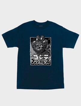 Camiseta Santa Cruz Godzilla Hand Front Navy