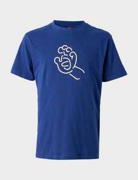 Camiseta Santa Cruz Contour Hand Azul