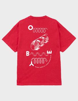 Camiseta Obey Outside Looking in Pigment Raspberry
