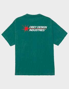 Camiseta Obey Design Industries Pigment RainForest