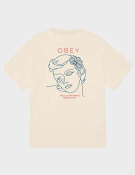 Camiseta Obey Bella maximus Cream