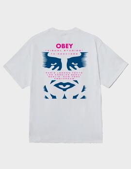 Camiseta Obey visual studies White