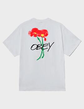 Camiseta Obey Poppies White